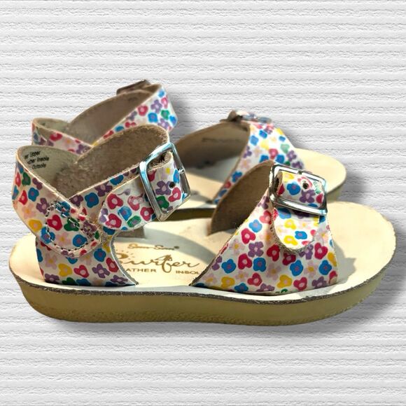 Saltwater Sandals Sun San Surfer - Floral - Play Condition Size 6 - Picture 6 of 9